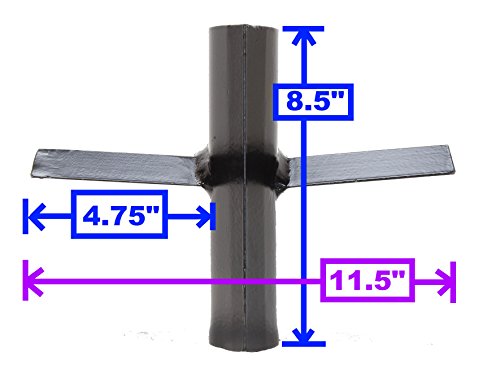 RuggedMade 4 Way Log Splitter Wedge Slip On Attachment for 1" Wide Blade - Thumbnail 2