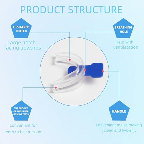 Anti Snoring Device-Anti Snoring Mouthpiece Device Mouth Guard - Effective Anti Snore Solution for Men and Women - Customizable Adjustable Comfortable (S06) - Thumbnail 4