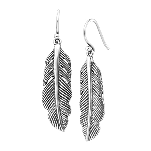 Silpada 'Etched Feather' Drop Earrings In Sterling Silver #TOP20