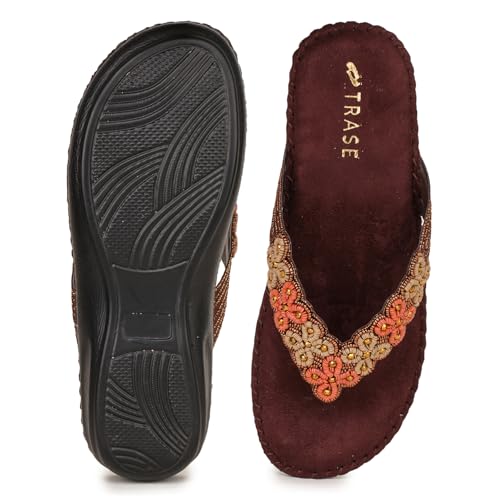 Image of TRASE Ortho Slippers For Women | Slippers For Woman | Lightweight, Comfortable And Stylish Women Slippers | Flats | Soft Women Footwear | Trendy Ladies Chappal | Orthopedic Slippers