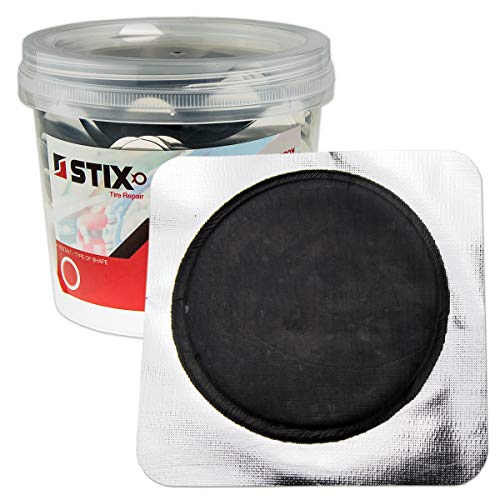 Stix 50 stuks bandenreparatiepleisterset 75 mm rubber bandenpatches patches vulkanisatie