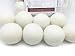 EcoJeannie (WB0008 - 8 Pk) Wool Dryer Balls - Premium XL Organic Eco-Friendly Natural Unscented Non-Toxic Felt Laundry Balls, Anti-Static, Chemical Free, Fabric Softener, 100% Natural New Zealand Wool
