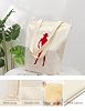AILOONG Canvas Tote Bag Cowboy Girl Cowgirl with Guns Hat Western 340g/m² thick fabric Replaces school bag #2