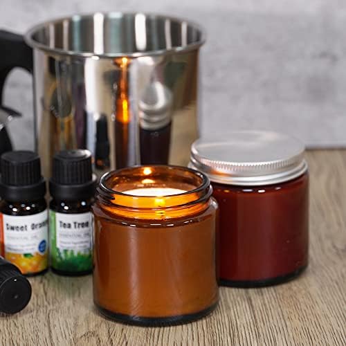 DIY Candle Making Kit Supplies, Complete Beginners Set with Soy Wax, Pot, Tins, Dyes, Wicks & More