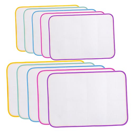 PRETYZOOM Ironing Mat for Quilting 10pcs Heat Resistant and Non- Ironing Pad Mesh Cover Random Color