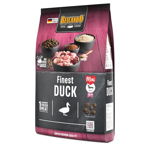 BELCANDO Finest Duck [4 kg] Hundefutter | Trockenfutter für kleine & mittlere Hunde | Alleinfuttermittel für ausgewachsene Hunde ab 1 Jahr