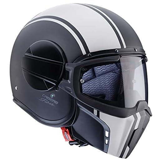 Caberg CASCO JET GHOST LEGEND MATT BLACK/WHITE XL