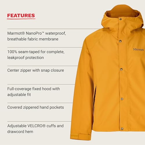 Image of MARMOT Men's Cascade Durable & Waterproof Rain Jacket