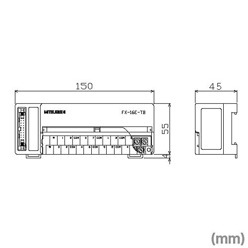 Amazon.co.jp: 三菱電機 FX-16E-TB ターミナルブロック (入出力: 16点