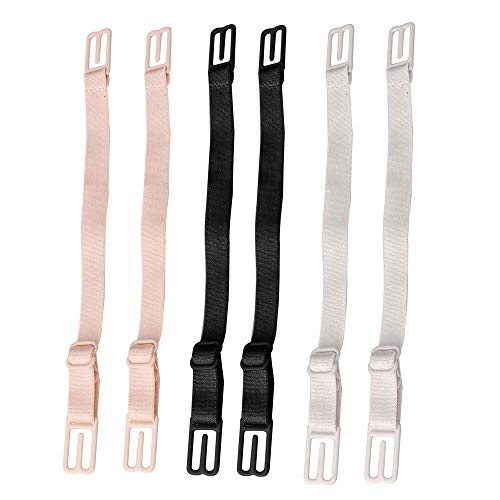 JIAKAI Women's Non-slip Elastic Bra Strap Holder Racer Back - Conceal Straps