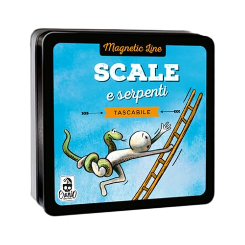 Cranio Creations - Magnetic Line, Scale E Serpenti - Un Grande Classico In Versione Tascabile - 2-4 Giocatori - 10 Minuti – Gioco per Famiglie e Amici – Età 4+ - Edizione in Lingua Italiana