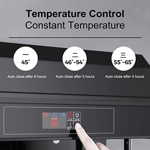 Radiador toallero eléctrico baño calefactor de aluminio 140W con estante de almacenamiento 4