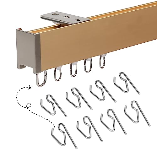 Image of FAPBADRI Hook for Curtain Channel /Track, Color - Silver, Material - Mild Steel (MS), 100 Pieces