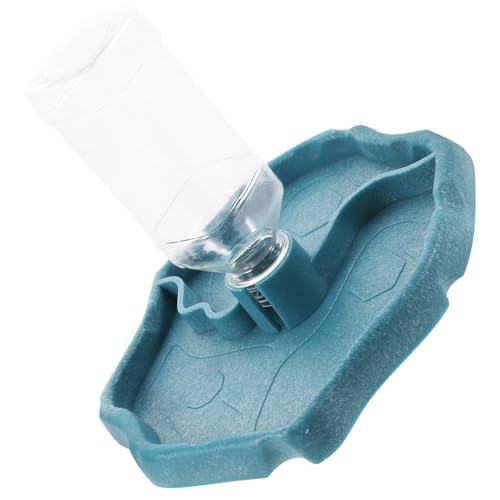 HOUDERCO Automatic Reptile Water Dispenser Durable Feed Bowl for Tortoise and Lizard Convenient Pet Waterer with Smooth Surface Easy Feeding and Drinking