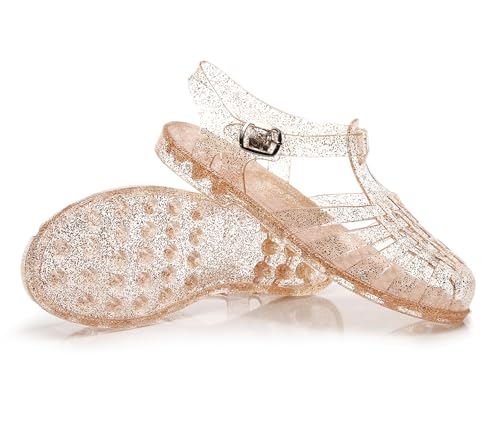Omgard JELLY SANDALS GLITTER GOLD-33 Toddler Jelly Sandals thumb #3