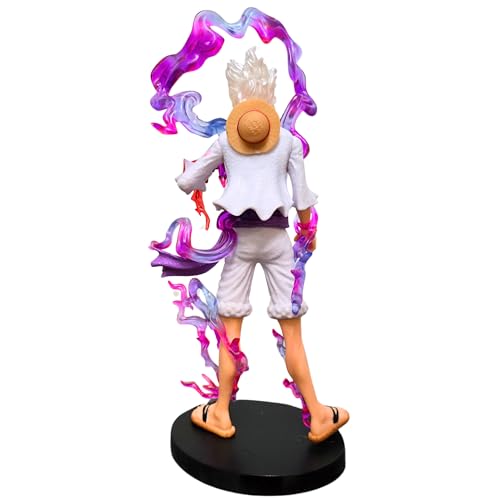 Image of Blue Aura Monkey D Luffy Gear 5 Action Figure | Huge Size | Height-27cm Sun God Figure | Sun God Big Standing