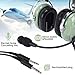 SVXSODA Aviation Headsets GA Headphone Noise Reduction for Pilot Trainees Beginner PPL Students Casual Flyers Flight Passengers Aviation Maintenance Ground Crew Flying Enthusiasts (629-A-LIGHT Green)