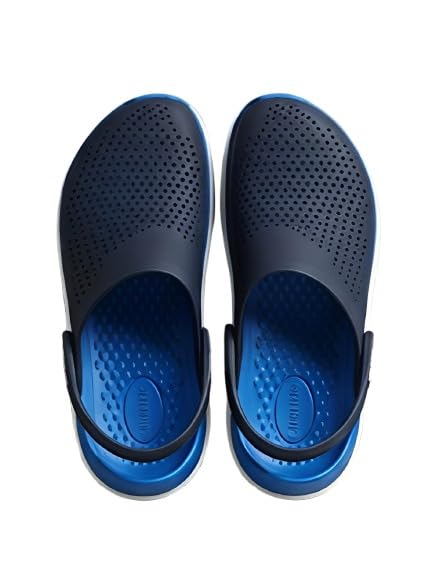 Men's EVA Clogs | Lightweight Comfortable Slip-On Clogs with Adjustable Back Strap | Breathable Anti-Slip Waterproof Casual Sandals for Men | Indoor & Outdoor Navy Blue-image-8