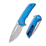 CIVIVI Odium Small Folding Knife –2.65' Stonewashed D2 blade, G10 Handle, Ball Bearings Pivot,...