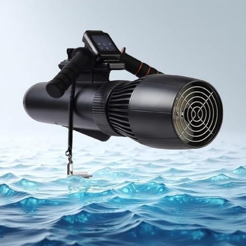 UofZc Patinete eléctrico Submarino, Equipo de Buceo con Motor sin escobillas, batería extraíble para Piscina, Ideal para Buceo, natación, Snorkel y Pesca. 16000mAh