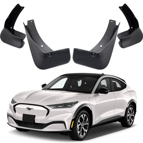 Image of Car Mudguard Mud Flaps Splash Guard Fender Compatible with 2021 2022 2023 2024 Ford Mustang Mach-E