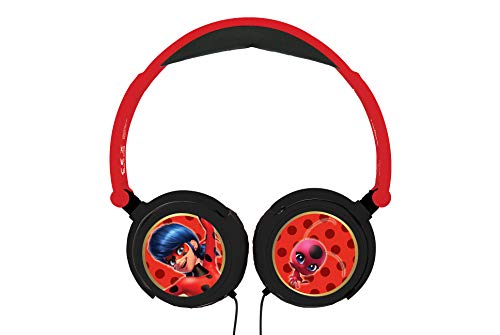 Image of LEXiBOOK, Miraculous Ladybug Tikki, Stereo Headphones, Safe Volume, Foldable and Adjustable, red, HP015MI