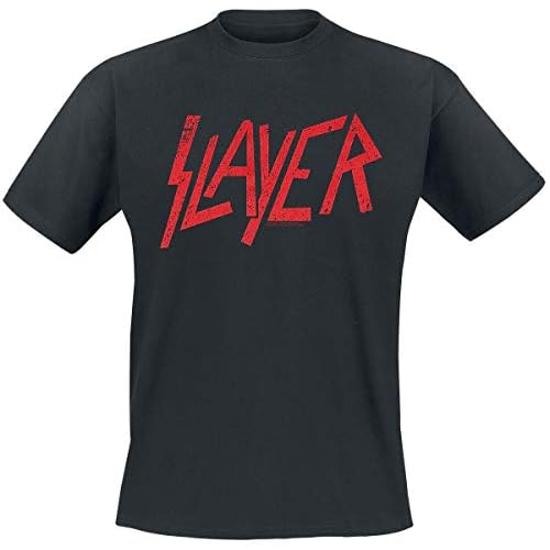 Slayer Logo Hombre Camiseta Negro 3XL 100% algodón Vorne Bedruckt Regular