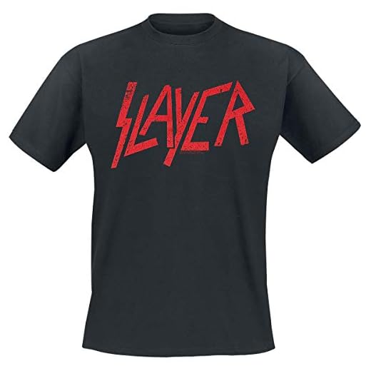 Slayer Logo Hombre Camiseta Negro 3XL 100% algodón Vorne Bedruckt Regular