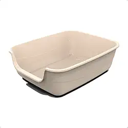Caixa de areia para Gatos Nude Caixona Extra Grande 62x50 Bandeja Sanitário Higiênico Banheiro Desmontável Facil Limpeza Confortável