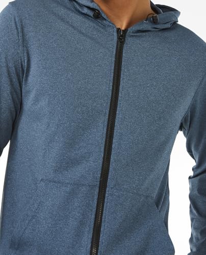 Rip Curl Men's Stack UPF 50 Long Sleeve Zip-up Hooded Rashguard2