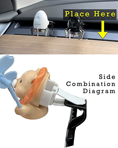 Image of Air Freshener Adapter Clip Base for Tesla Model Y and Model 3 Air vent, Fits for your Car Air Fresheners Scent Diffuser Automotive Outlet Vent Perfume Interior Decoration Fragrance (2 Pack)