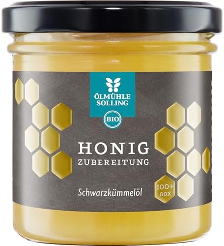 Ölmühle Solling Bio Honigzubereitung mit Schwarzkümmelöl 180 g EG-Bio