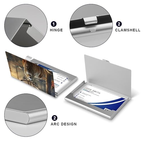 Metal Business Card Holder Ultra Slim - Deer Hunting Season Professional Aluminum Alloy Card Case with Magnetic Closure, Compact ID Credit Card Organizer Wallet for Men Women4