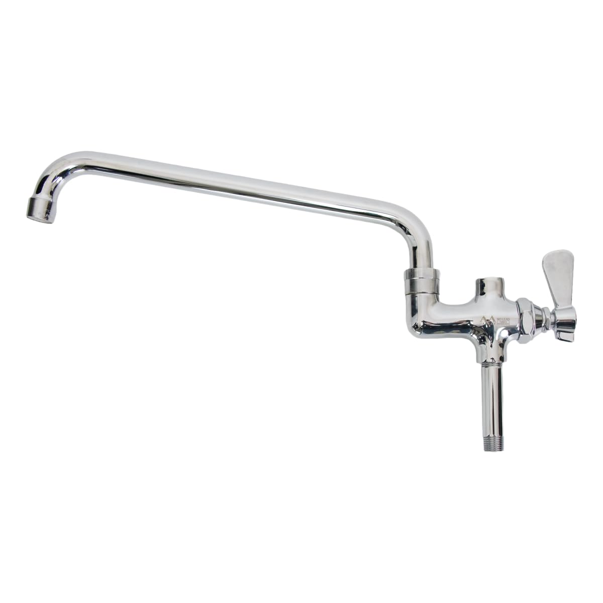 AA Faucet AA-942G Base with Spout for Pre-Rinse Faucets Add-On Brass Construction with Chrome Polished for Restaurant Kitchen, NSF Approved (Add-On