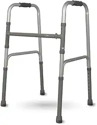 Andador Alumínio com Barra Fixo Móvel e Dobrável D10 Pop Dellamed