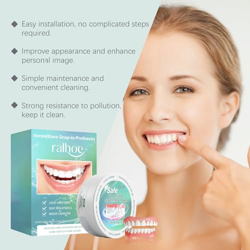 Image of Professional Cosmetic Upper Simple and Convenient - Upper and Lower Matching Set,Natural Shade! Fix Your Smile at Home Within Minutes!
