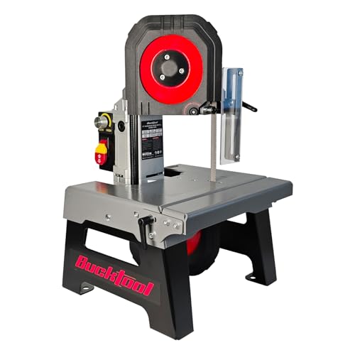 Image of Bucktool 5" Variable Speed Metal Band Saw, 1.5HP 10A Benchtop Bandsaw with 137–472 FPM Speed Control, 5" Cutting Capacity, Adjustable Work Table & Extension Table for Metal Cutting
