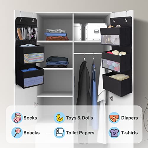 Neat Storage-6 Shelves Over The Door Organizer For Bedroom Organization And Storage–Swing Proof Hanging Closet Storage-Perfect For Baby Nursery, Dorm Closet, Washroom Storage, Pantry Camper Rv Storage #TOP5