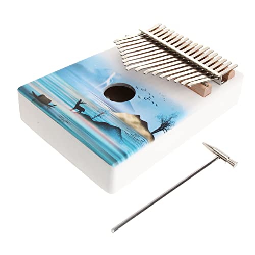 UPKOCH 1 セット 6個 17 親指 ミュージカル 静けさ 楽器 立つ 電子 有線 the anigift 初心者向けサムピアノ 初心者向け17鍵カリンバ 17鍵サムピアノ 木製