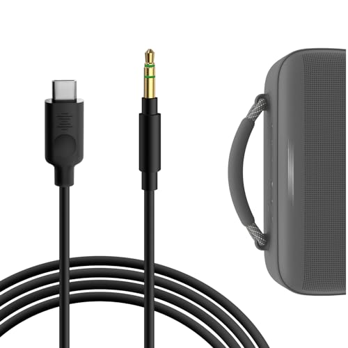 Geekria USB-C to 3.5mm Audio Cable Compatible with Bose, JBL, Sony Speaker, Replacement Type-C Cord, Suitable for Direct Connection Between Mobile Phone and Speaker (5.6ft/1.7m)