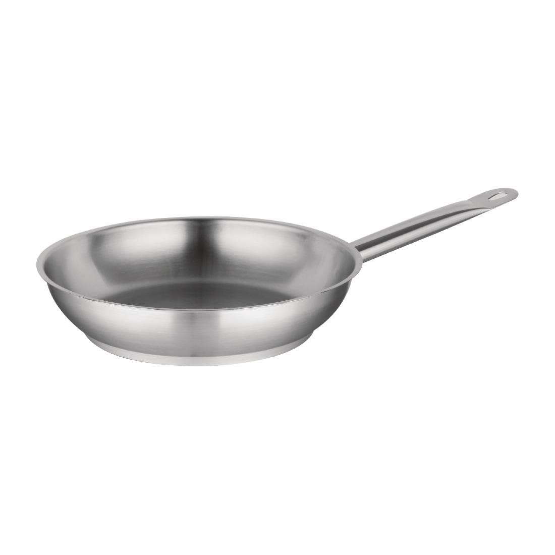 VOGUE, padella in acciaio INOX, 280 mm, resistente, per fornelli a induzione