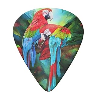 Ensemble de 6 médiators de guitare perroquets bicolores pour guitare acoustique, guitare électrique, basse, ukulélé… - Les Beatles, Paul McCartney, John Lennon, RIngo Starr, George Harrison Ensemble de 6 médiators de guitare perroquets bicolores pour guitare acoustique, guitare électrique, basse, ukulélé… – Image 3