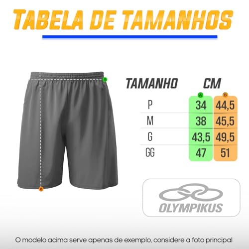 Bermuda Olympikus Basic Mesh Masculina (BR, Alfa, M, Regular, Regular, Preto)