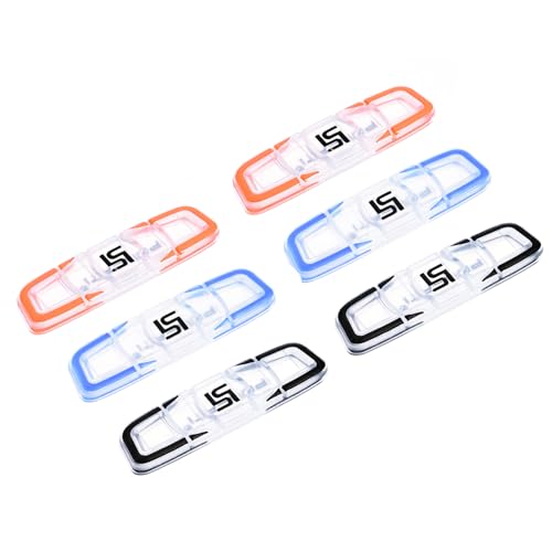 M METERXITY 6 Pack Tennis Racket Vibration Dampener, Shock Absorber, Silicone Racket, Apply to Tennis Racket (6.5cm, Black