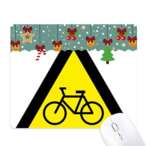 Tapis de souris de jeu caoutchouc bureau triangle jaune noir tapis de Noël