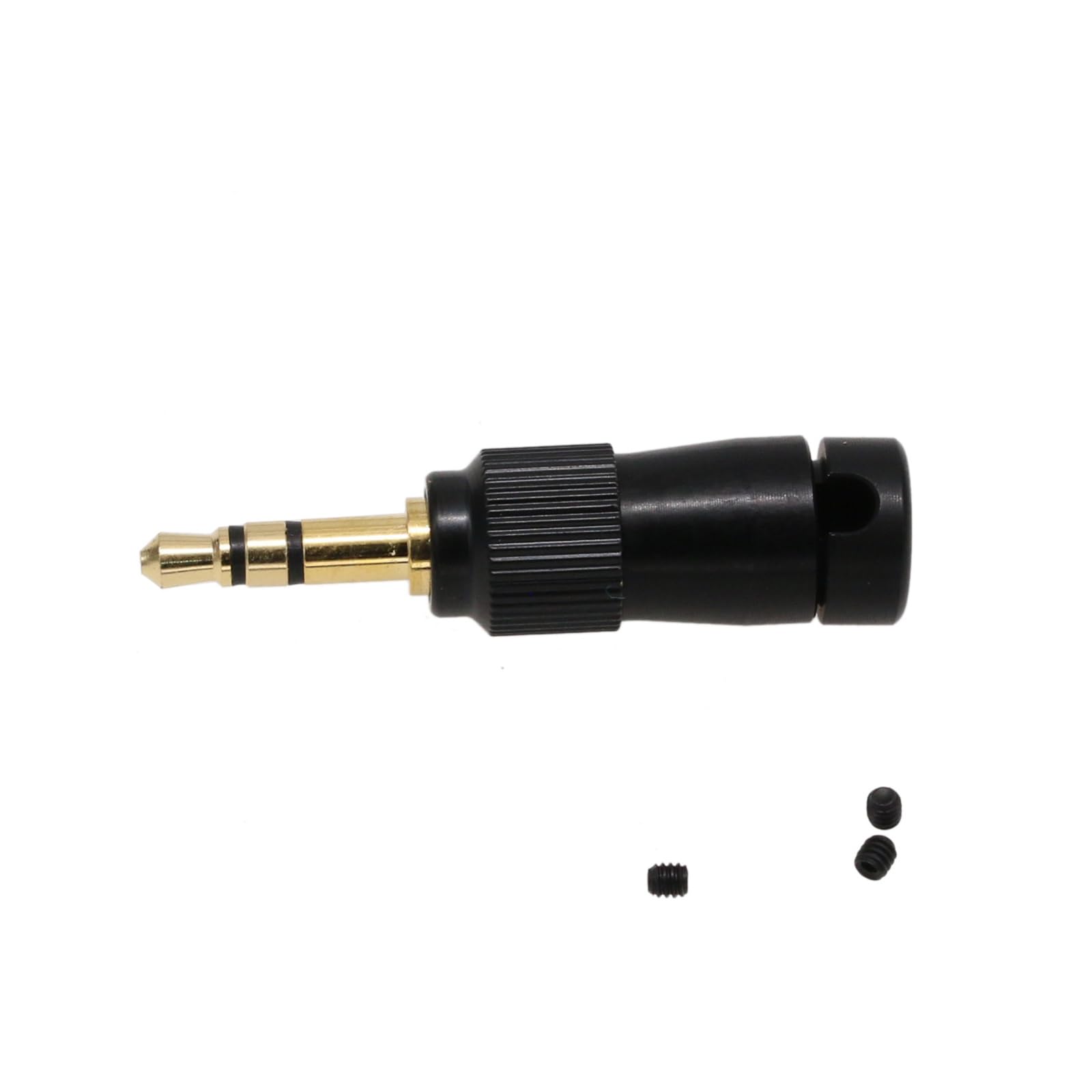 HangTon 2pack Locking 3.5mm 1/8" TRS Male Plug Audio Connector for Sennheiser Rode Sony DEITY Microphone Receiver Transmitter Wireless Bodypack