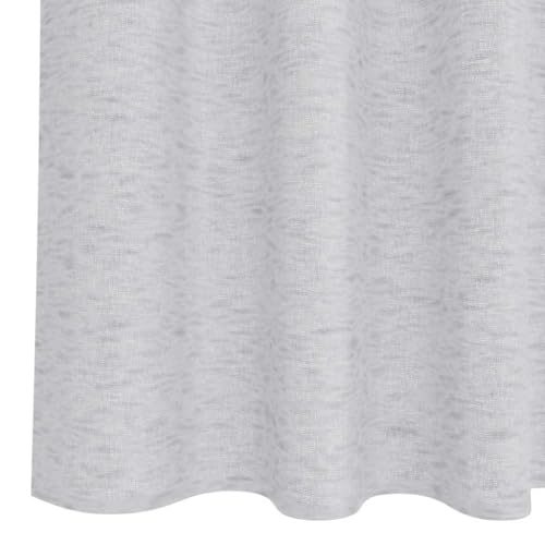 Rideau en voile thermique gris clair isolant pour l'intimité - 6