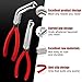 4Pcs Automotive Electrical Terminal Connector Separator Removal Tool, Electrical Disconnect Pliers, Automotive Clip Removal Tool, Electrical Connector Removal Tool with Hose Clamp Pliers and Tool Box