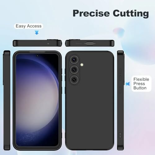 Image of Back Cover for Samsung Galaxy S23 FE 5G | Full Camera Protection | Premium Liquid Silicon Case | Flexible Bumper Case for Samsung Galaxy S23 FE 5G (Black)