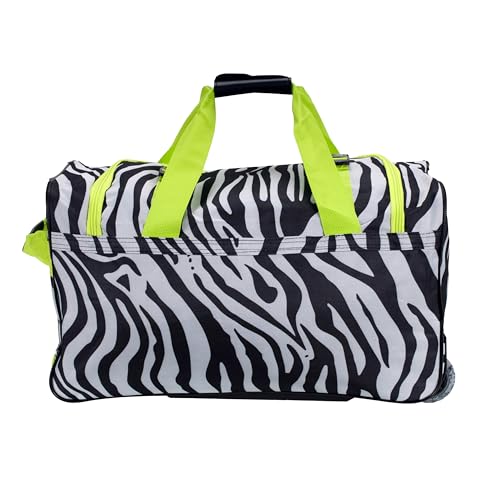 Image of Rockland Rolling Duffel Bag, Black, 22 inch